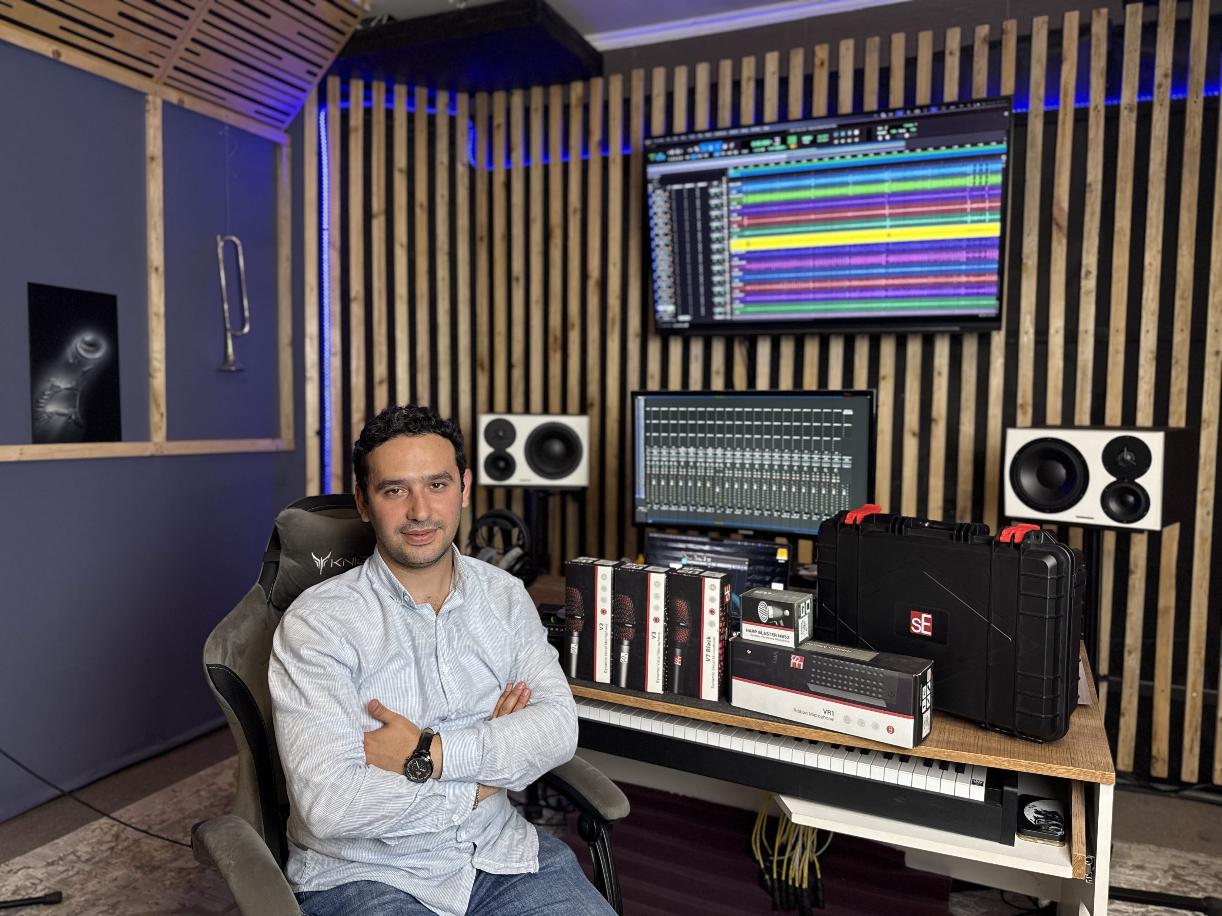 Sound Engineer in Drop Records studio